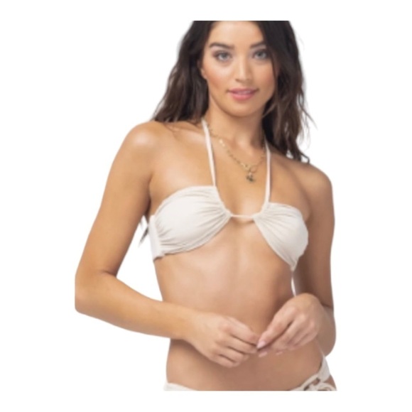 L*Space Dawn Bikini Top in Gold Shimmer NWOT - Picture 1 of 8